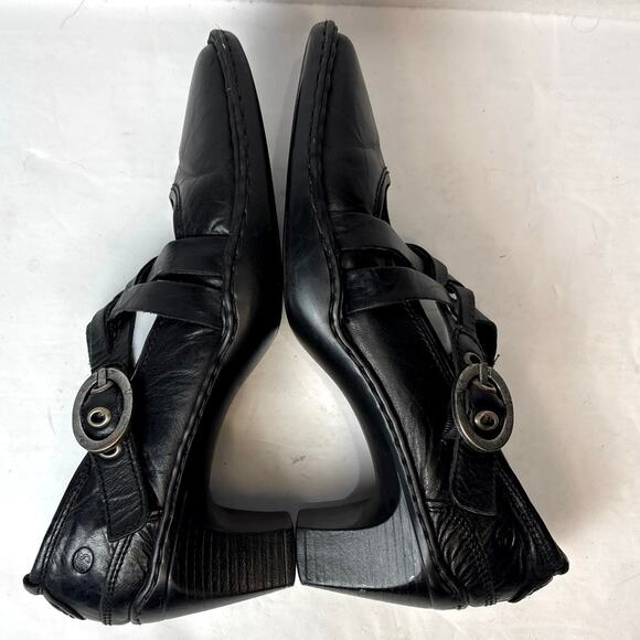 Josef Seibel Marissa Black Leather Mary Jane Heel Pump Shoes Size US 7-7.5 - Picture 5 of 10
